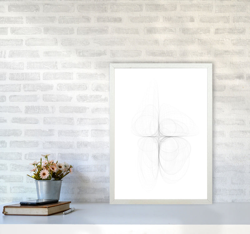 Tornadoes I Abstract Art Print by Nordic Creators A2 Oak Frame