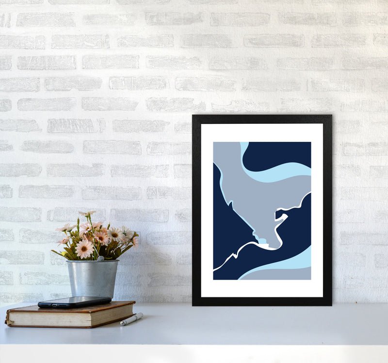 Abstract 3 Modern Contemporary Art Print by Nordic Creators A3 White Frame