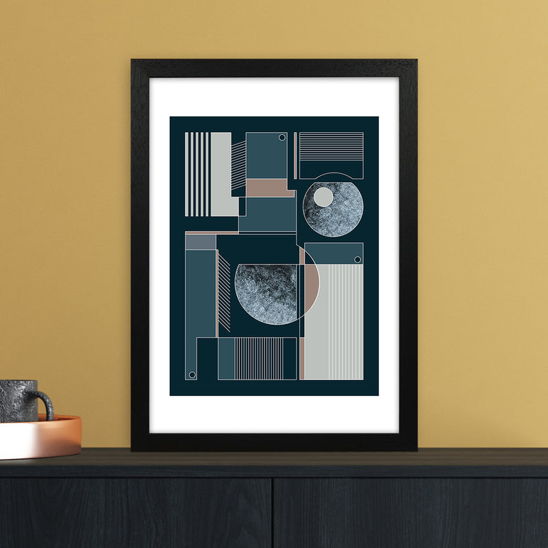 Geometric III Abstract Art Print by Nordic Creators A3 White Frame