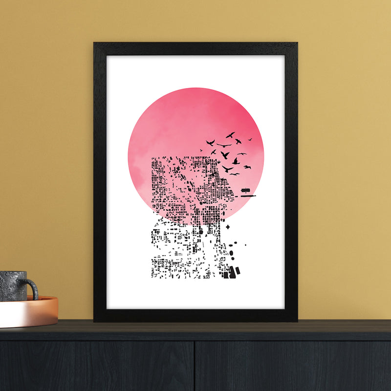Shadow Abstract Art Print by Nordic Creators A3 White Frame