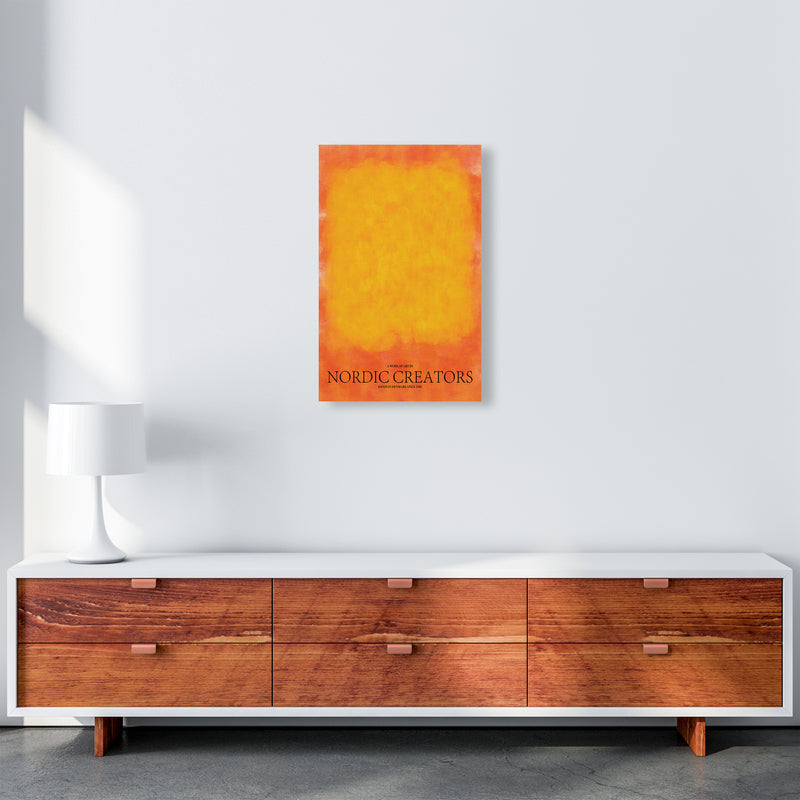 Color Block Abstract Art Print by Nordic Creators A3 Canvas