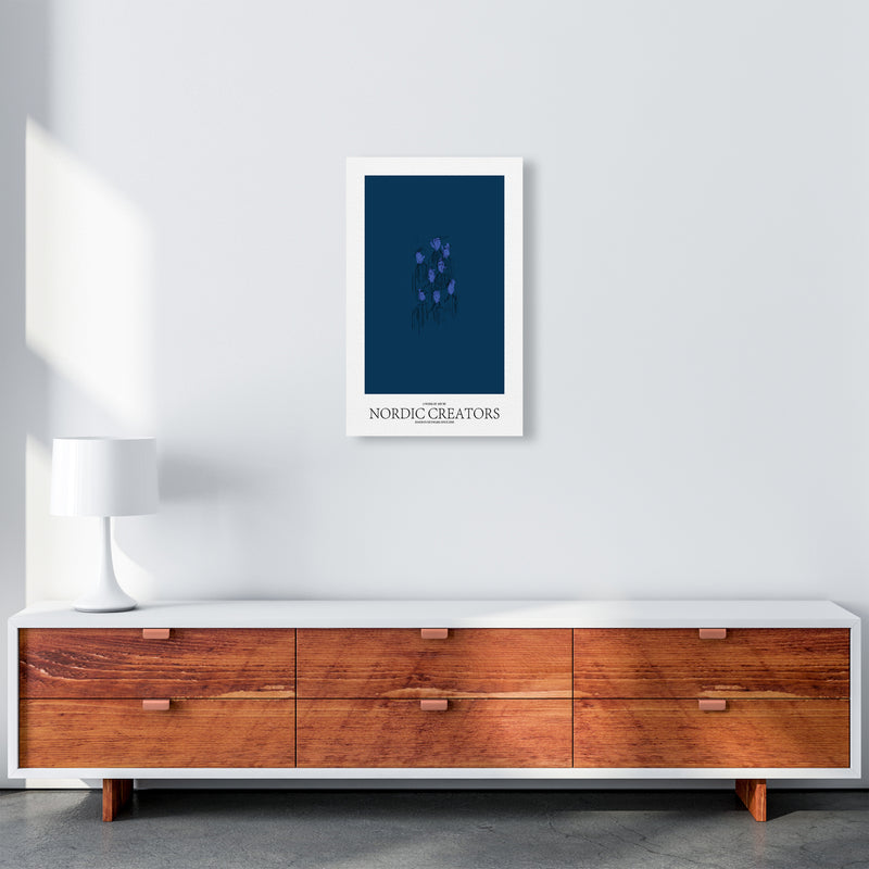 I'm blue Abstract Art Print by Nordic Creators A3 Canvas