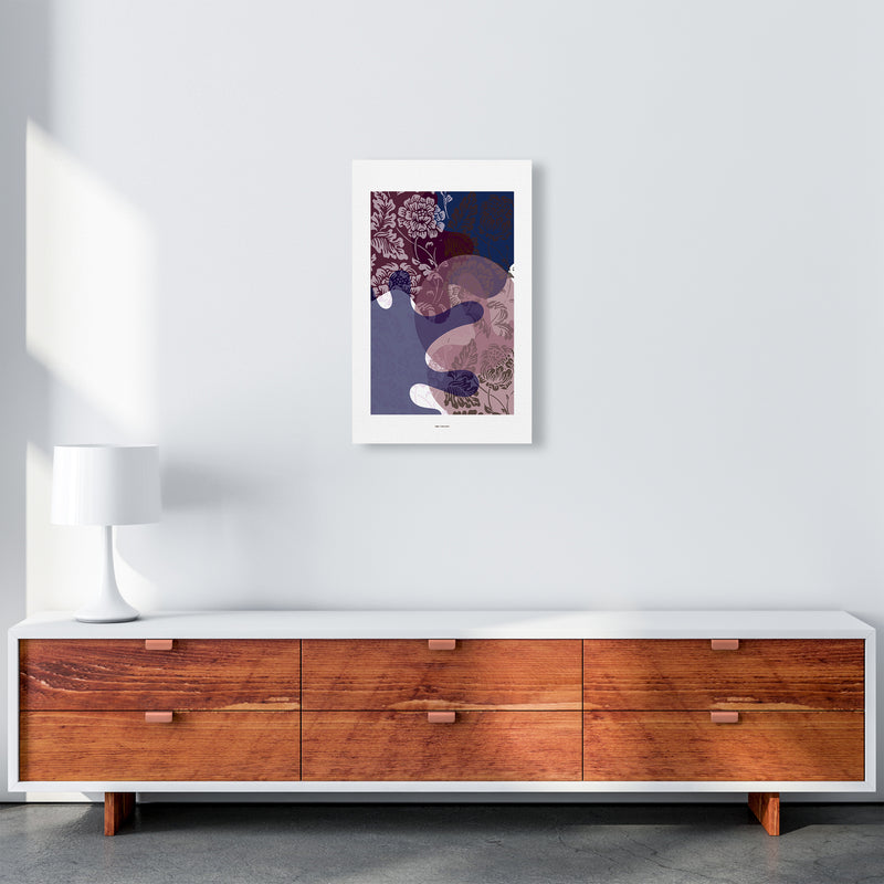 PJ-836-17 Flower Abstract Art Print by Nordic Creators A3 Canvas