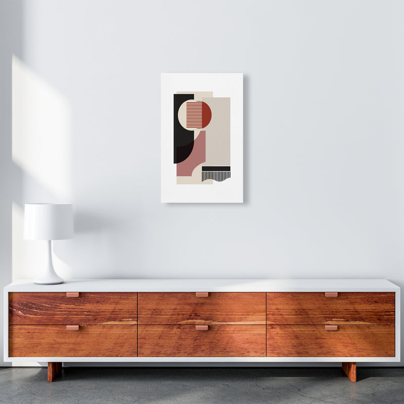 Rose grey Abstract Art Print by Nordic Creators A3 Canvas