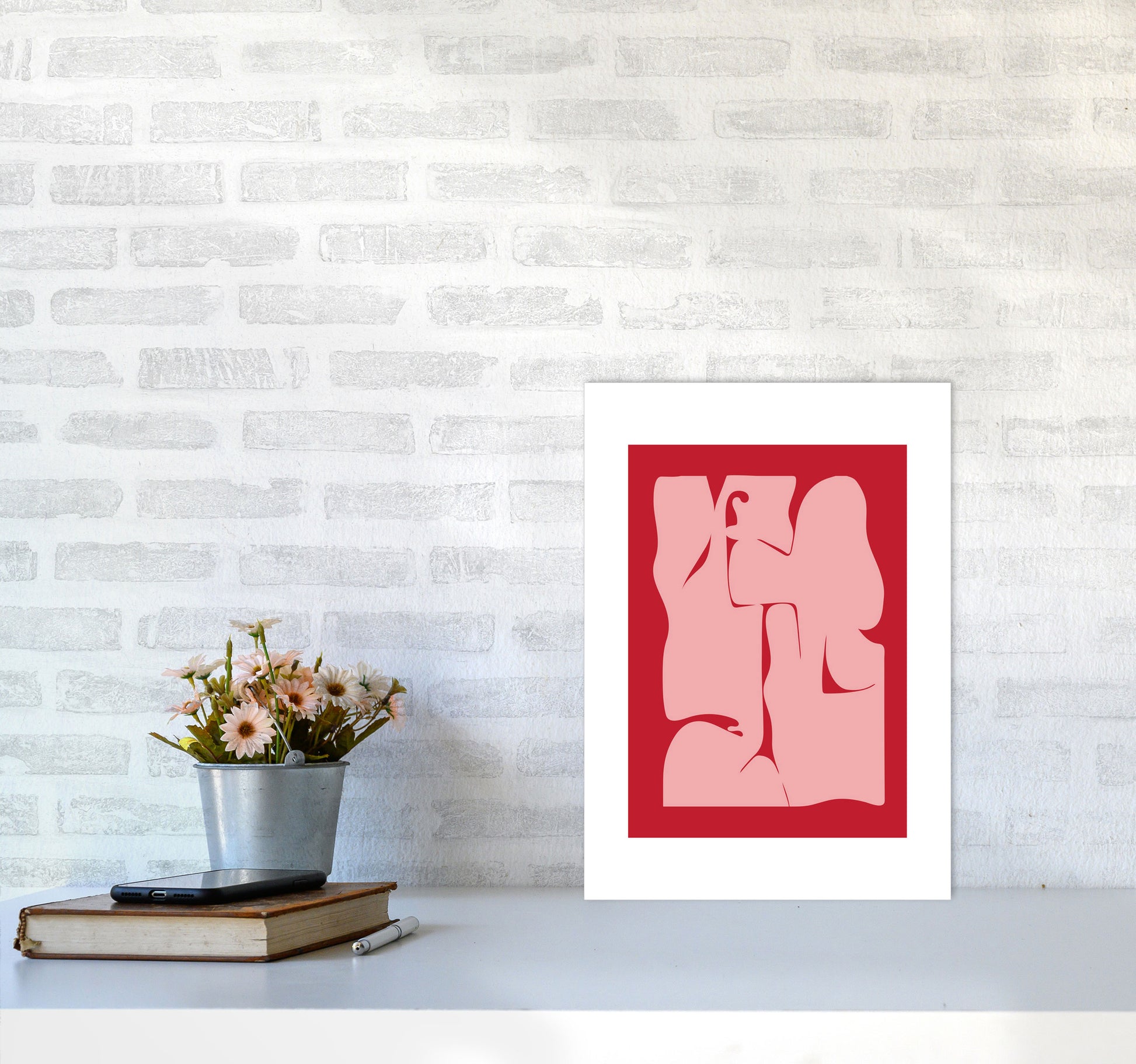 Abstract  Art Print by Nordic Creators A3 Black Frame