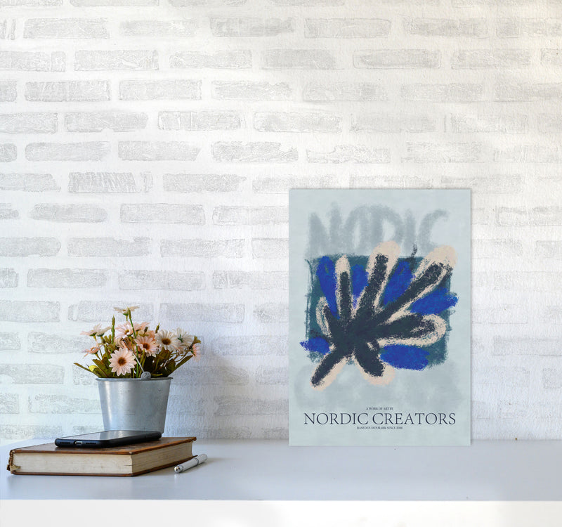 Abstract 5 Modern Contemporary Art Print by Nordic Creators A3 Black Frame