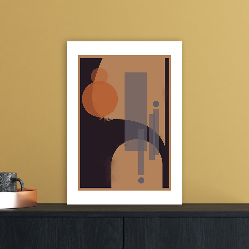 Geometric Abstract Art Print by Nordic Creators A3 Black Frame