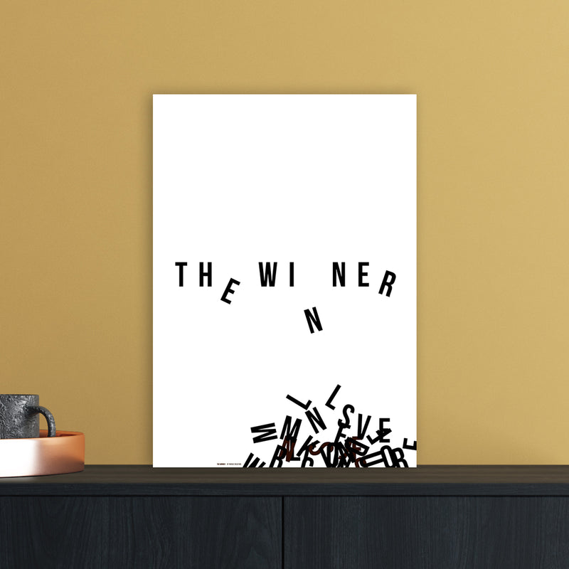 PJ-836-11 The winner Abstract Art Print by Nordic Creators A3 Black Frame
