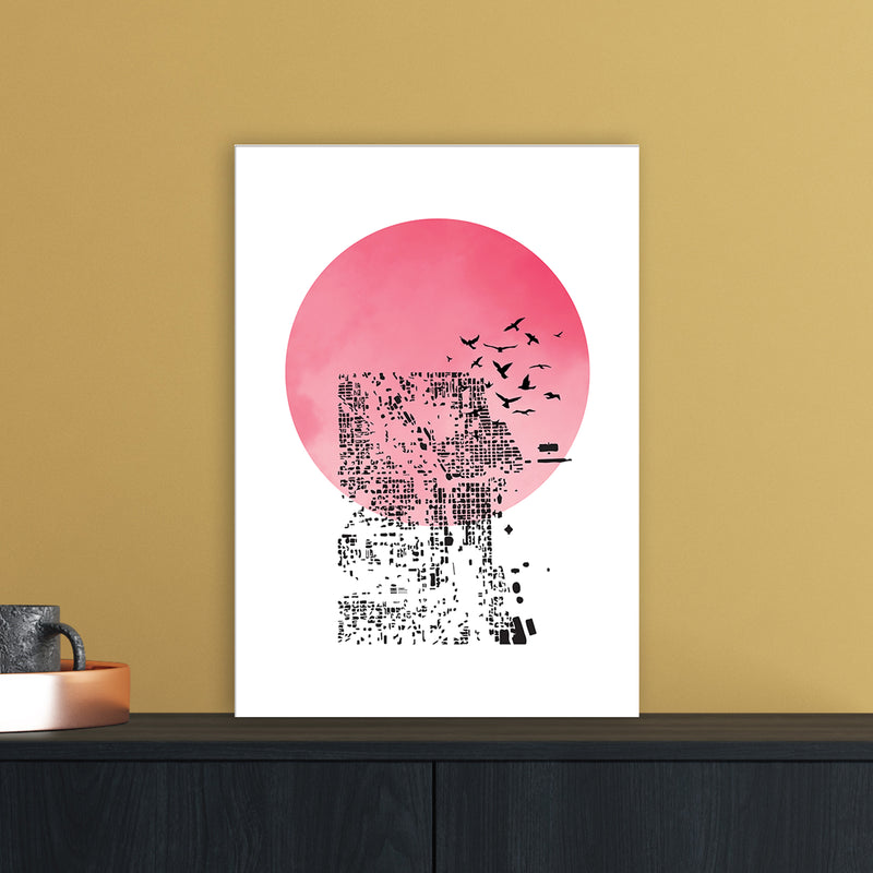 Shadow Abstract Art Print by Nordic Creators A3 Black Frame