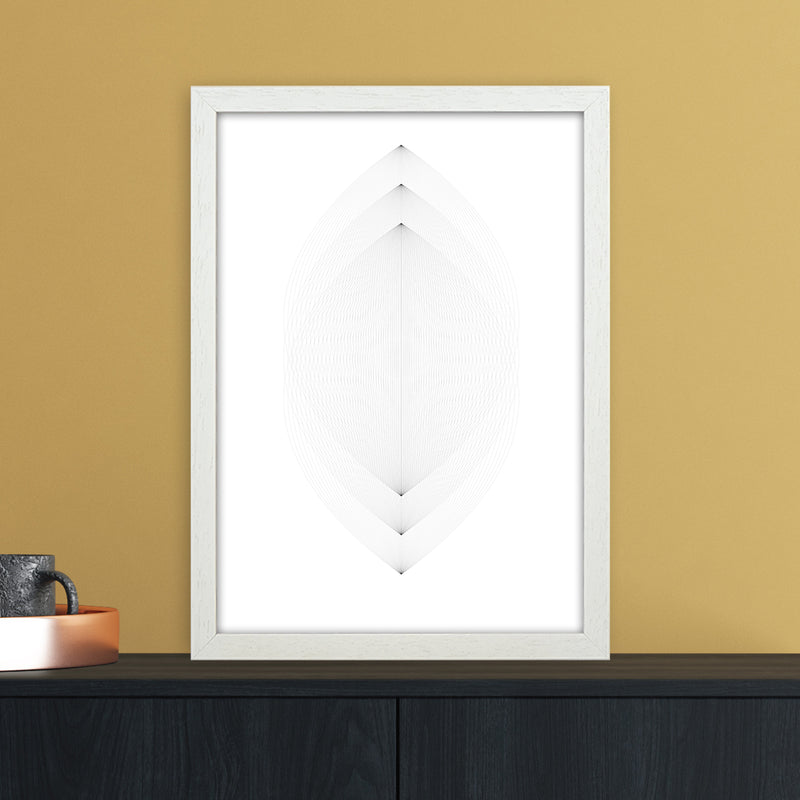 Leaves Abstract Art Print by Nordic Creators A3 Oak Frame