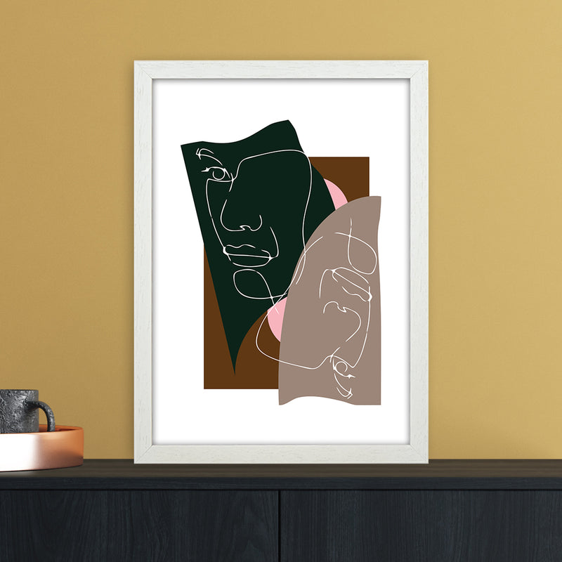 Modern Art III Abstract Art Print by Nordic Creators A3 Oak Frame