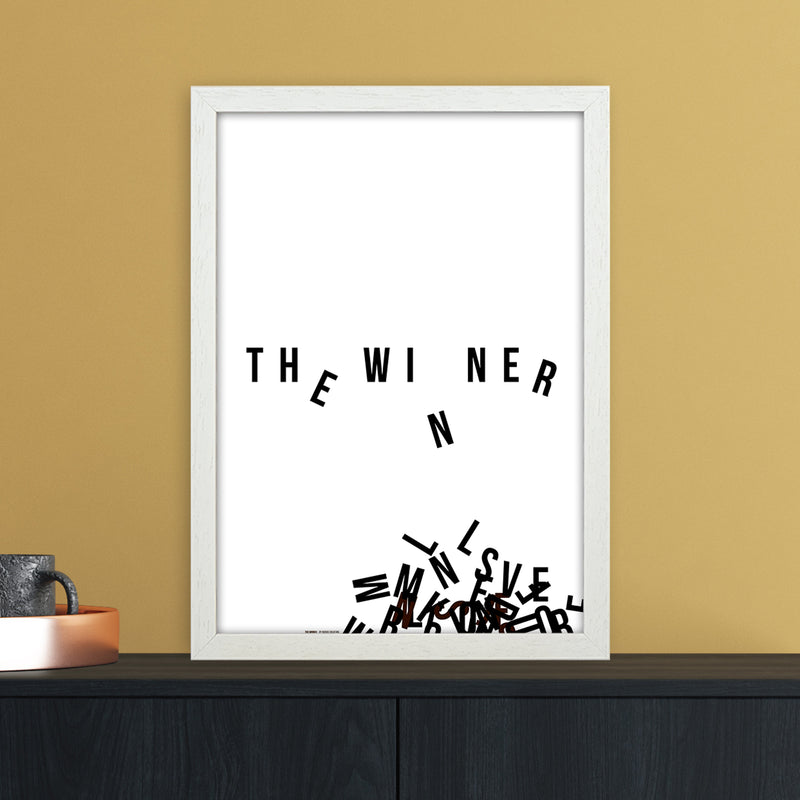 PJ-836-11 The winner Abstract Art Print by Nordic Creators A3 Oak Frame