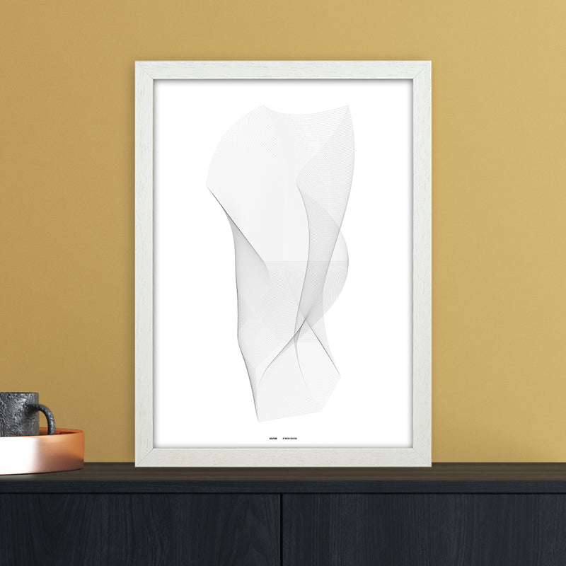 PJ-836-6 sculpture I Abstract Art Print by Nordic Creators A3 Oak Frame