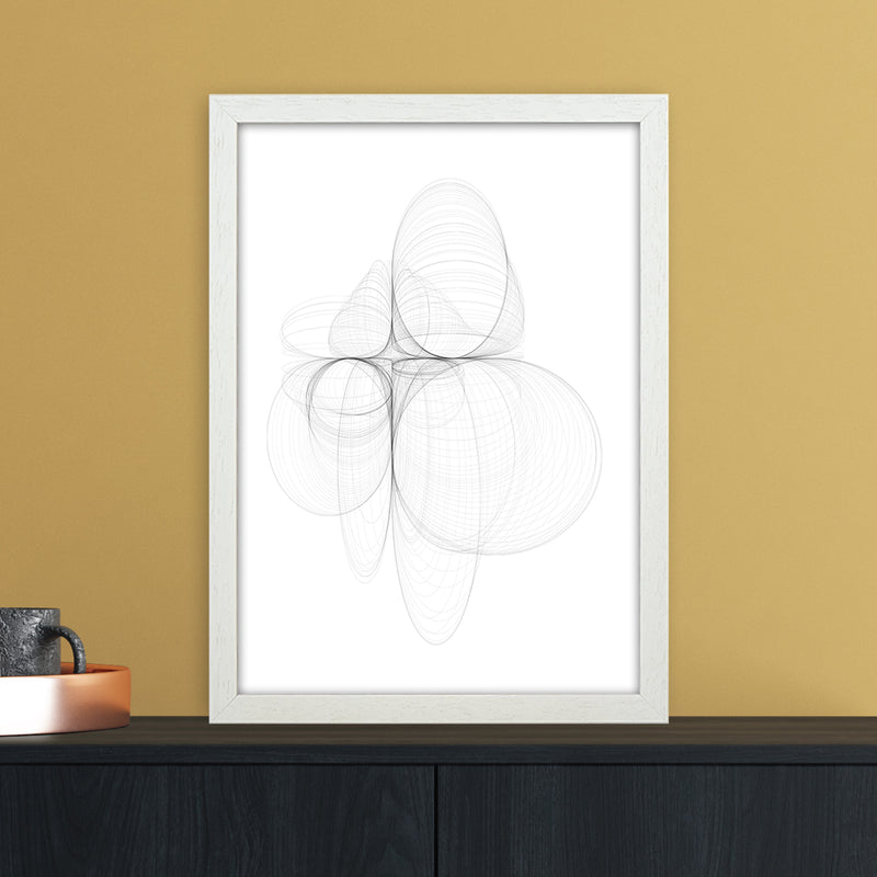 Tornadoes II Abstract Art Print by Nordic Creators A3 Oak Frame