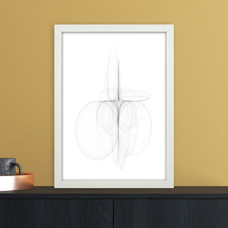 Tornadoes III Abstract Art Print by Nordic Creators A3 Oak Frame