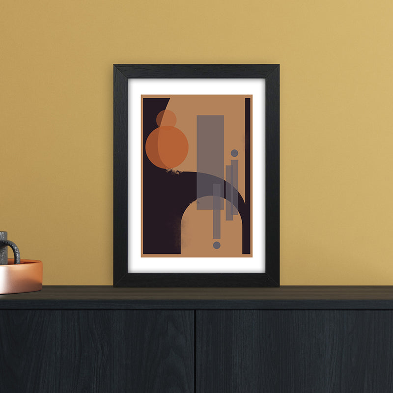 Geometric Abstract Art Print by Nordic Creators A4 White Frame