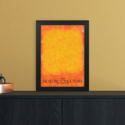 Color Block Abstract Art Print by Nordic Creators A4 White Frame