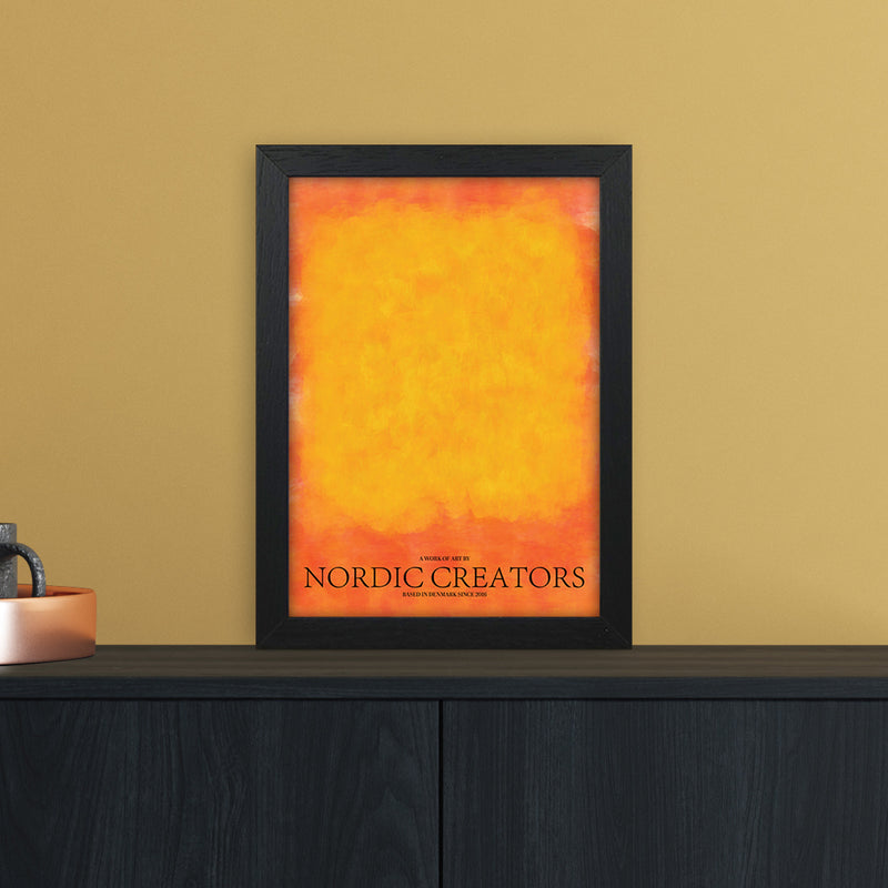 Color Block Abstract Art Print by Nordic Creators A4 White Frame