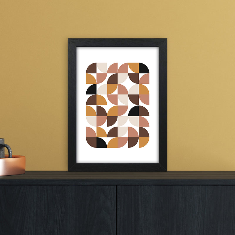 Geometric I Abstract Art Print by Nordic Creators A4 White Frame