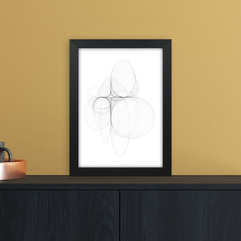 Tornadoes II Abstract Art Print by Nordic Creators A4 White Frame