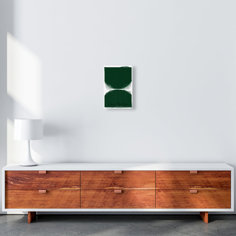 Green Abstract Art Print by Nordic Creators A4 Canvas