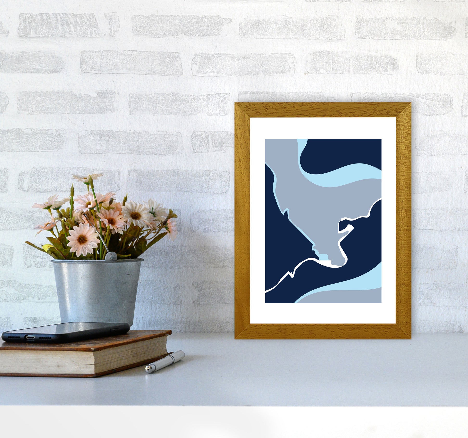 Abstract 3 Modern Contemporary Art Print by Nordic Creators A4 Print Only