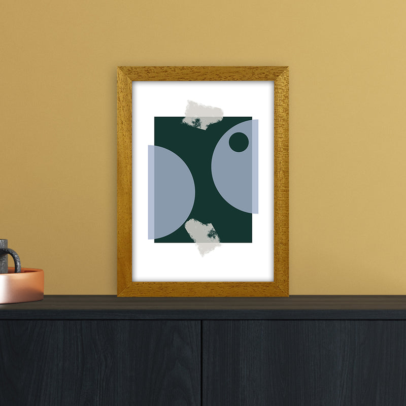 Blue & Green Abstract Art Print by Nordic Creators A4 Print Only