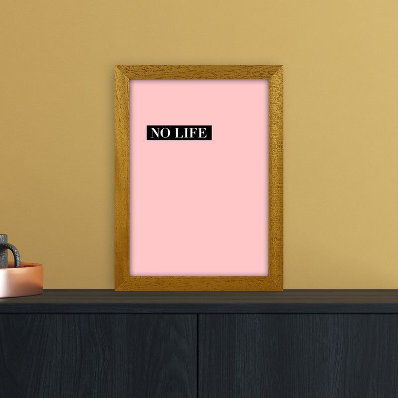 NO LIFE Abstract Art Print by Nordic Creators A4 Print Only