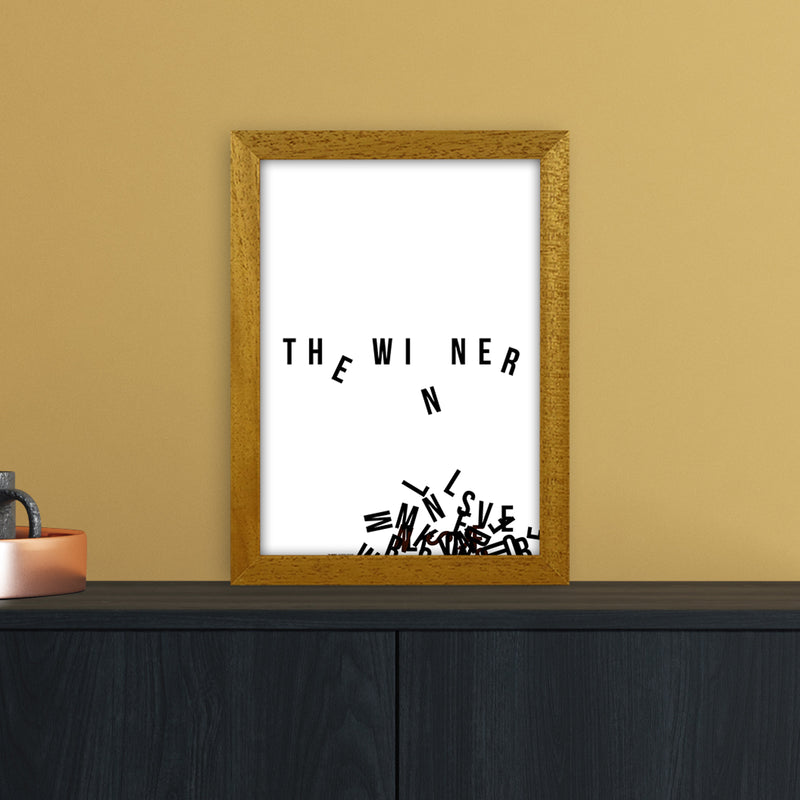 PJ-836-11 The winner Abstract Art Print by Nordic Creators A4 Print Only