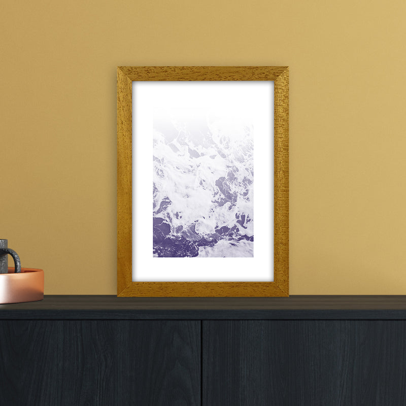 Purple Ocean Abstract Art Print by Nordic Creators A4 Print Only