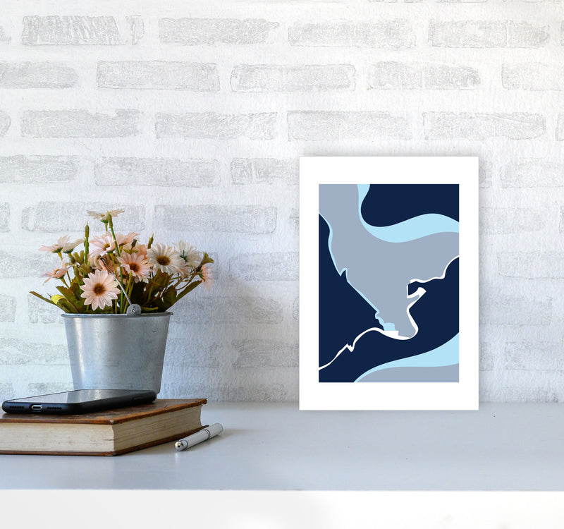 Abstract 3 Modern Contemporary Art Print by Nordic Creators A4 Black Frame
