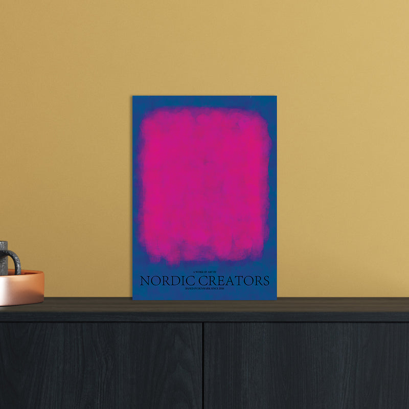 Color Block 3 Abstract Art Print by Nordic Creators A4 Black Frame
