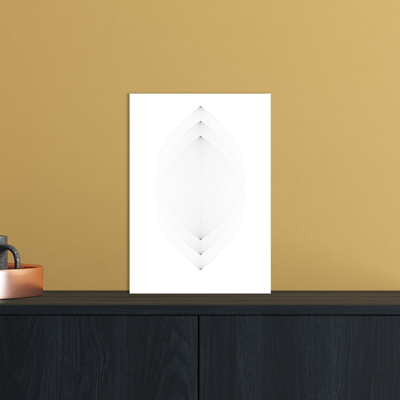 Leaves Abstract Art Print by Nordic Creators A4 Black Frame