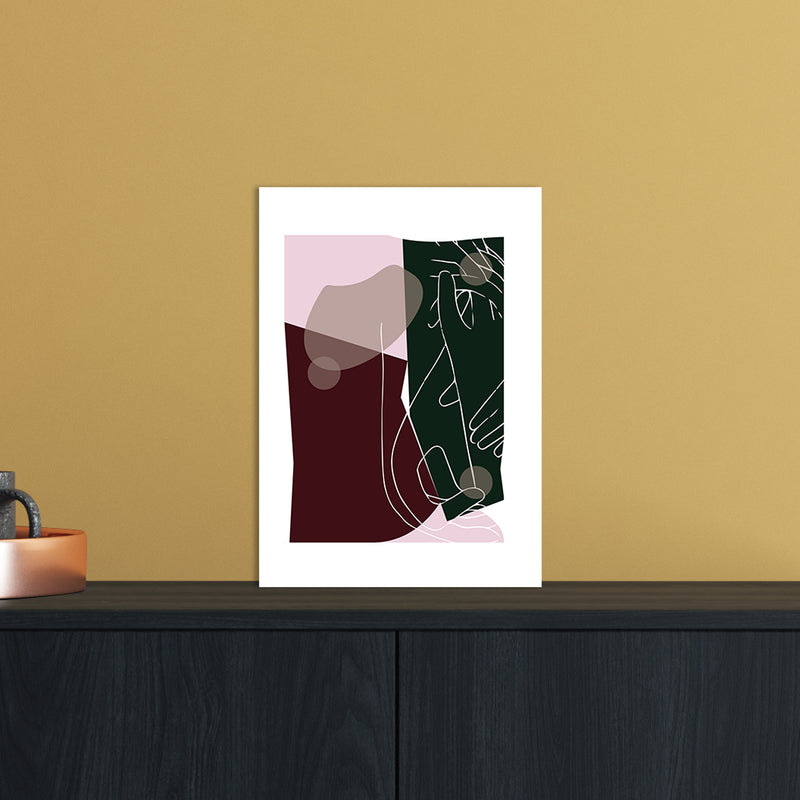 Modern Art I Abstract Art Print by Nordic Creators A4 Black Frame