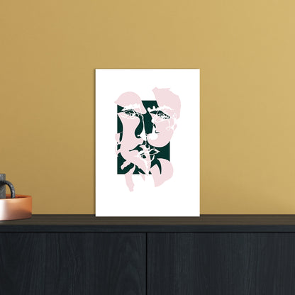 Modern Art II Abstract Art Print by Nordic Creators A4 Black Frame