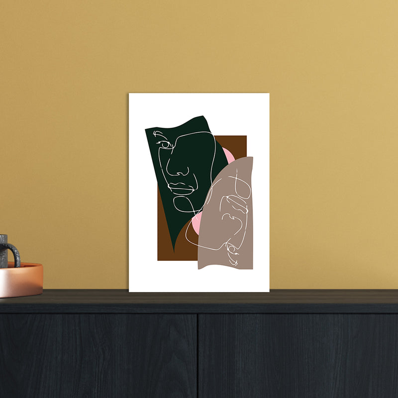 Modern Art III Abstract Art Print by Nordic Creators A4 Black Frame