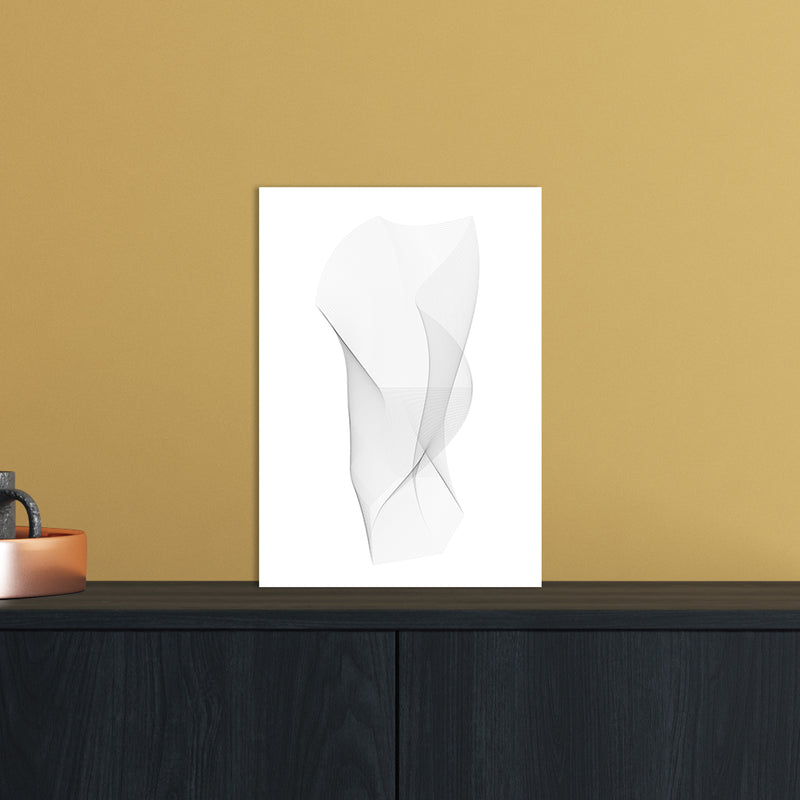 sculpture I Abstract Art Print by Nordic Creators A4 Black Frame