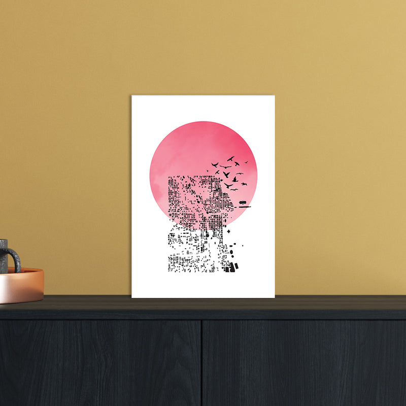 Shadow Abstract Art Print by Nordic Creators A4 Black Frame