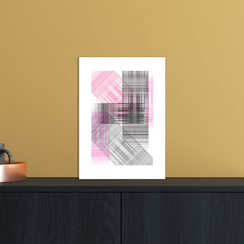 Splash Abstract Art Print by Nordic Creators A4 Black Frame