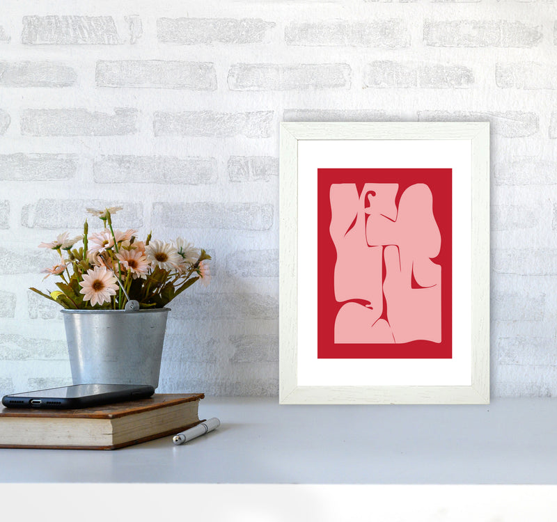 Abstract  Art Print by Nordic Creators A4 Oak Frame