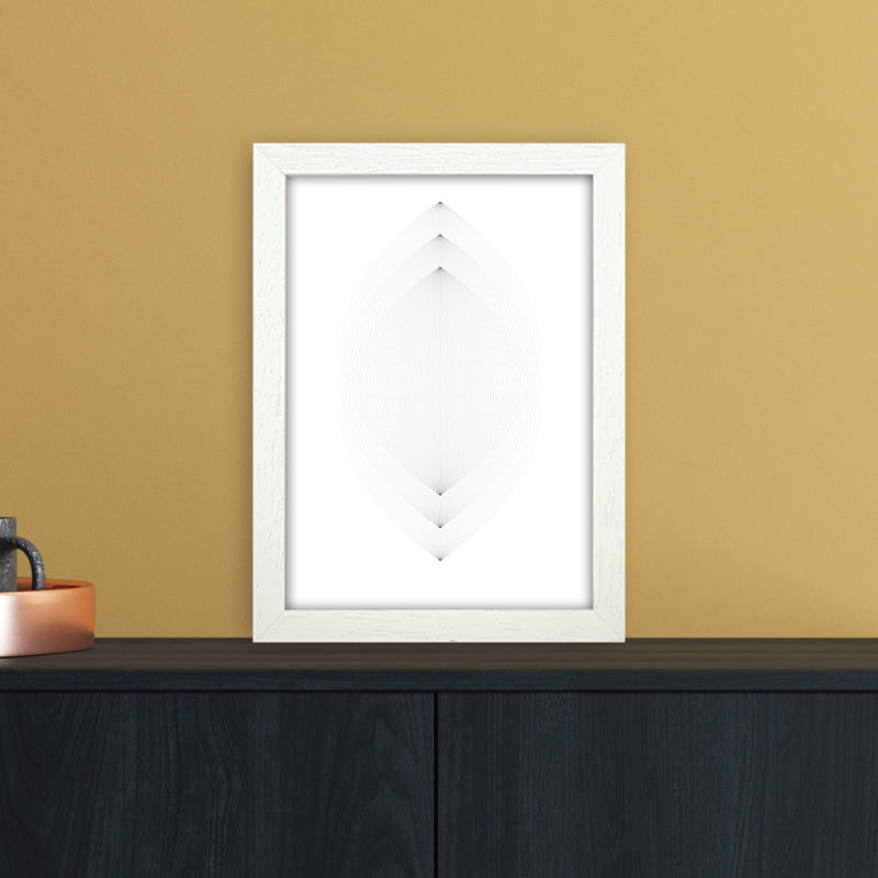Leaves Abstract Art Print by Nordic Creators A4 Oak Frame