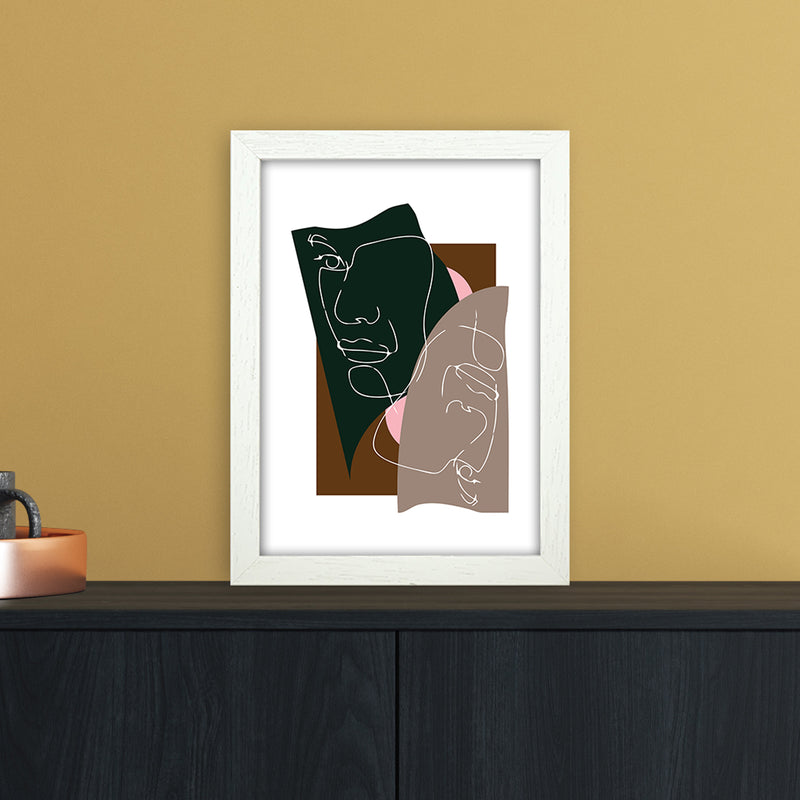 Modern Art III Abstract Art Print by Nordic Creators A4 Oak Frame