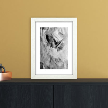 Painting Abstract Art Print by Nordic Creators A4 Oak Frame
