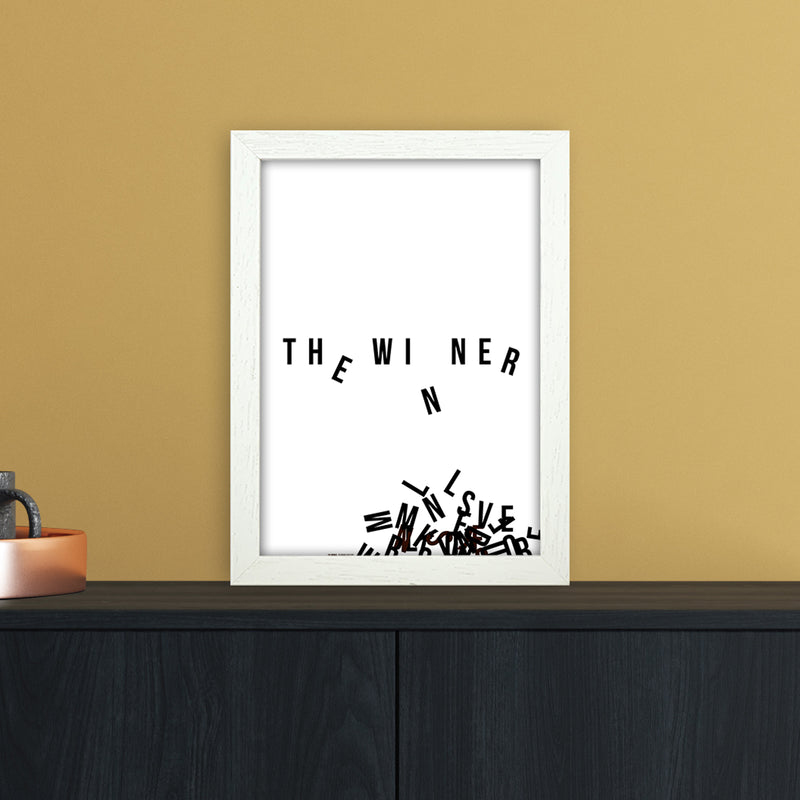 PJ-836-11 The winner Abstract Art Print by Nordic Creators A4 Oak Frame