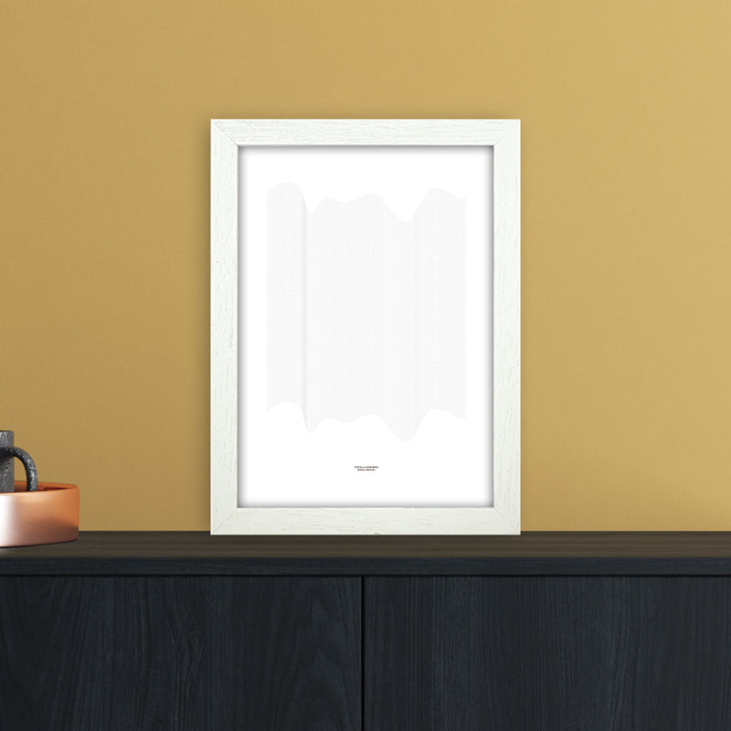 PJ-836-7 Waves Abstract Art Print by Nordic Creators A4 Oak Frame