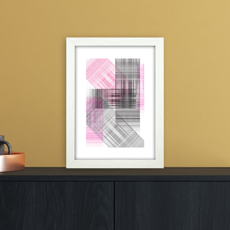 Splash Abstract Art Print by Nordic Creators A4 Oak Frame
