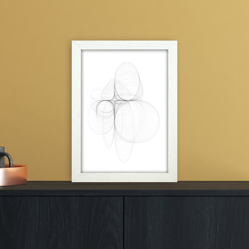 Tornadoes II Abstract Art Print by Nordic Creators A4 Oak Frame