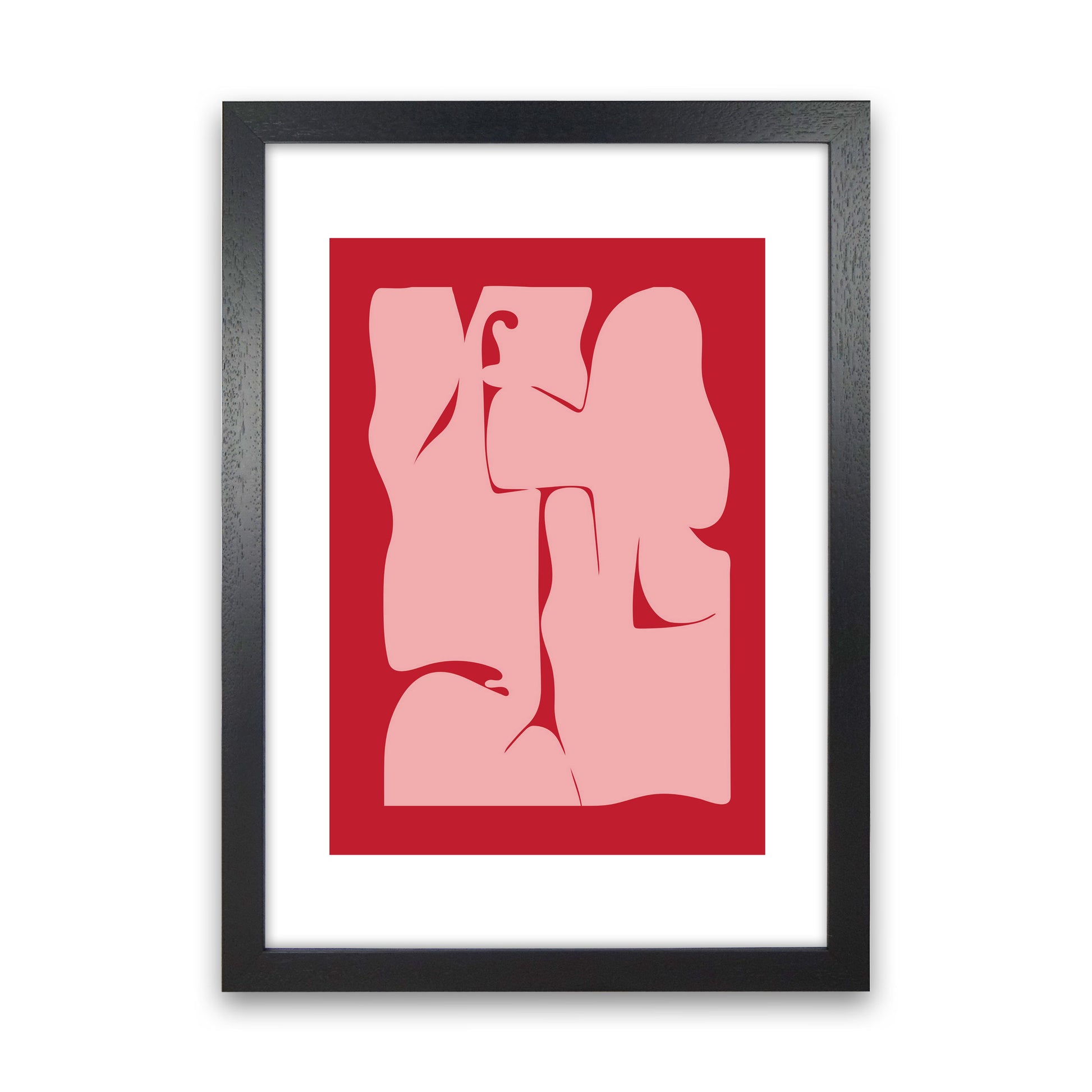 Abstract  Art Print by Nordic Creators Black Grain