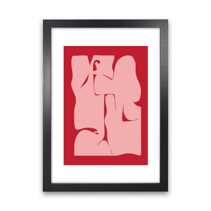 Abstract  Art Print by Nordic Creators Black Grain