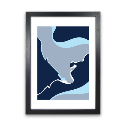 Abstract 3 Modern Contemporary Art Print by Nordic Creators Black Grain